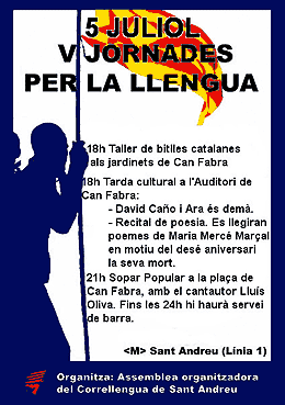 V Jornada per La Llengua