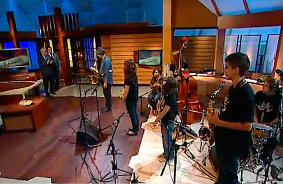 20/06/11 : l'Andrea, en Joan i StA JazzBand a 'Singulars' de TV3