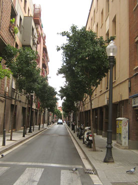 Abat Odó des de la Plaça de les Palmeres