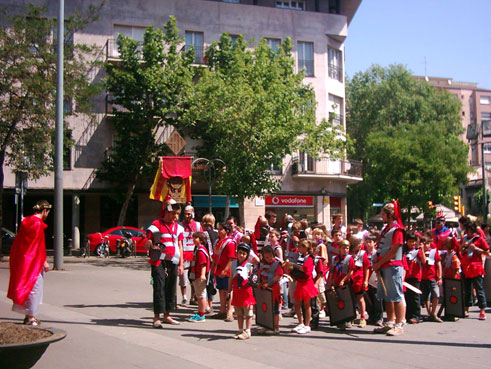 els romans en formació davant Cèsar