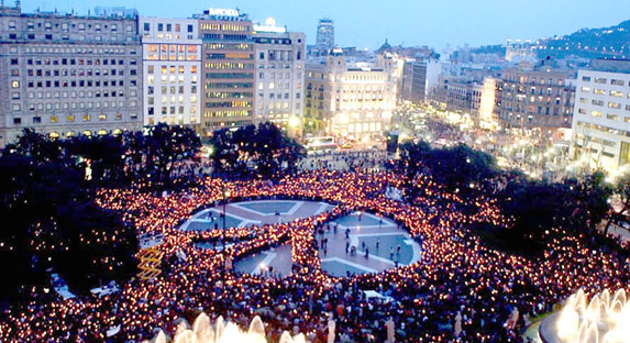 Concentració amb Espelmes