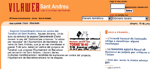 VilaWeb Sant Andreu 19/06/01