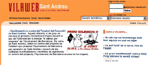 VilaWeb Sant Andreu 04/06/01