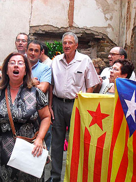 Conferència, cnat de l'Himne, Ofrenes, Ballada de Sardanes i Manifest