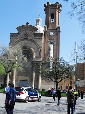 incidents a Plaça Orfila sobre quarts de dues del migdia