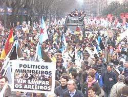 la manifestació de diumenge 23/02/2003