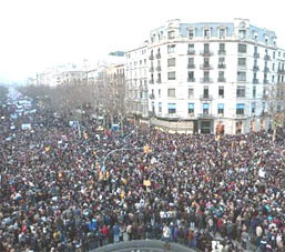 imatges de les manifestacions al món