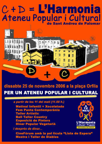 cartell anunciant la Presentació Popular pel dissabte 25/11/06