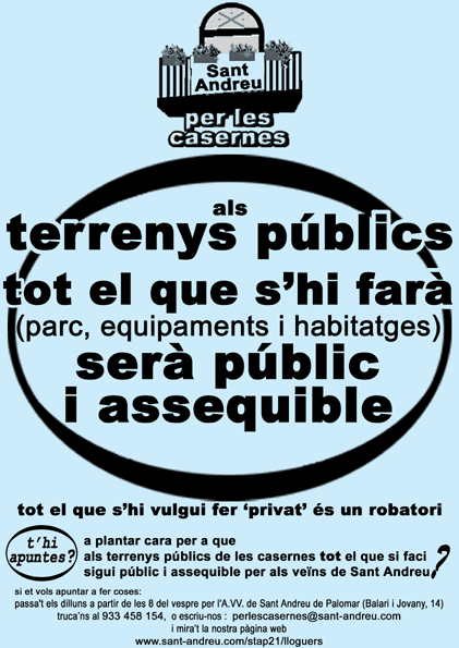 No ens deixem prendre el p&egrave;l