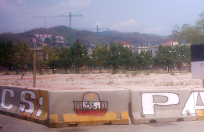 Mural al muret del Carrer Gran / Palomar